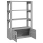 vidaXL Aparador de madera contrachapada gris Sonoma 80x30x119,5 cm vidaXL Aparador de madera contrachapada gris Sonoma 80x30x119,5 cm