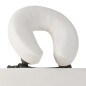 vidaXL Camilla de masaje plegable 4 zonas estructura de madera crema vidaXL Camilla de masaje plegable 4 zonas estructura de madera crema