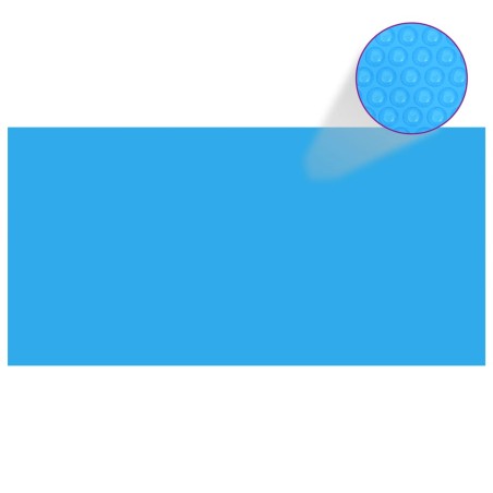 vidaXL Cubierta para piscina rectangular 549x274 cm PE azul