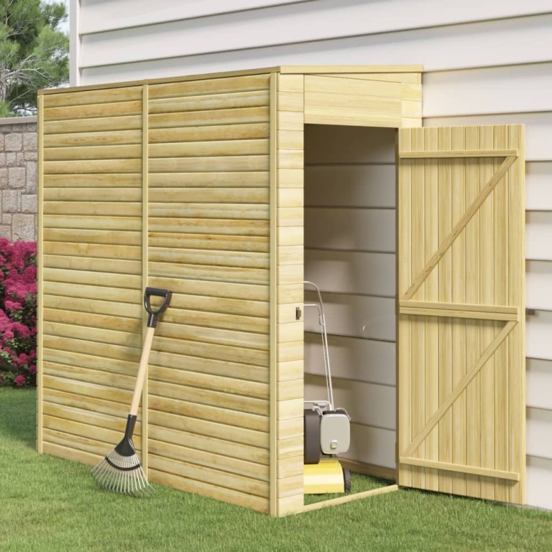 vidaXL Caseta de almacenaje de jardín madera de pino 100x210x218 cm vidaXL Caseta de almacenaje de jardín madera de pino 100x210x218 cm