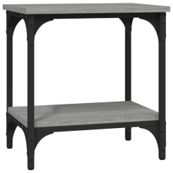 vidaXL Mesa auxiliar madera contrachapada gris Sonoma 40x30x42 cm