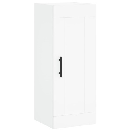 vidaXL Armario de pared madera de ingeniería blanco 34,5x34x90 cm