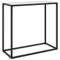 vidaXL Mesa consola vidrio templado blanco 80x35x75 cm vidaXL Mesa consola vidrio templado blanco 80x35x75 cm