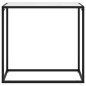 vidaXL Mesa consola vidrio templado blanco 80x35x75 cm vidaXL Mesa consola vidrio templado blanco 80x35x75 cm