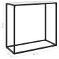 vidaXL Mesa consola vidrio templado blanco 80x35x75 cm vidaXL Mesa consola vidrio templado blanco 80x35x75 cm