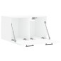 vidaXL Armario de pared madera de ingeniería blanco 60x36,5x35 cm vidaXL Armario de pared madera de ingeniería blanco 60x36,5x35 cm