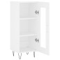 vidaXL Aparador madera de ingeniería blanco 34,5x34x90 cm vidaXL Aparador madera de ingeniería blanco 34,5x34x90 cm