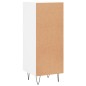 vidaXL Aparador madera de ingeniería blanco 34,5x34x90 cm vidaXL Aparador madera de ingeniería blanco 34,5x34x90 cm
