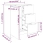 vidaXL Aparadores 2 uds madera contrachapada roble ahumado 60x30x70 cm vidaXL Aparadores 2 uds madera contrachapada roble ahumado 60x30x70 cm
