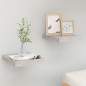 vidaXL Estante flotante pared 2 uds MDF gris hormigón 23x23,5x3,8 cm vidaXL Estante flotante pared 2 uds MDF gris hormigón 23x23,5x3,8 cm