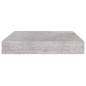 vidaXL Estante flotante pared 2 uds MDF gris hormigón 23x23,5x3,8 cm vidaXL Estante flotante pared 2 uds MDF gris hormigón 23x23,5x3,8 cm