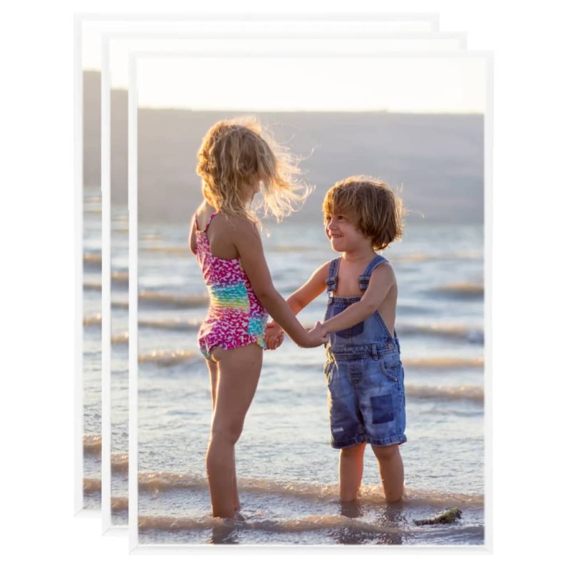 vidaXL Marcos de fotos collage de mesa 3 uds blanco MDF 18x24 cm vidaXL Marcos de fotos collage de mesa 3 uds blanco MDF 18x24 cm