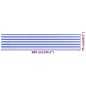 vidaXL Toldo para balcón HDPE azul y blanco 75x600 cm vidaXL Toldo para balcón HDPE azul y blanco 75x600 cm
