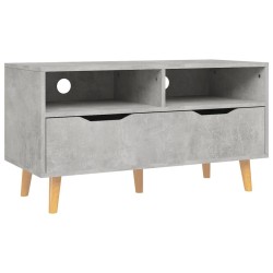 vidaXL Mueble de TV madera de ingeniería gris hormigón 90x40x48,5 cm