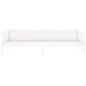 vidaXL Sofá cama madera maciza de pino blanco 90x190 cm