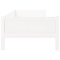 vidaXL Sofá cama madera maciza de pino blanco 90x190 cm