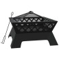 vidaXL Brasero con atizador acero XXL 50 cm vidaXL Brasero con atizador acero XXL 50 cm