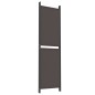 vidaXL Biombo divisor de 5 paneles de tela marrón 250x180 cm vidaXL Biombo divisor de 5 paneles de tela marrón 250x180 cm