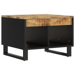 vidaXL Mesa de centro de madera maciza mango 55x50x40 cm