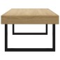 vidaXL Mesa de centro MDF y hierro marrón claro y negro 120x60x40 cm vidaXL Mesa de centro MDF y hierro marrón claro y negro 120x60x40 cm