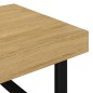 vidaXL Mesa de centro MDF y hierro marrón claro y negro 120x60x40 cm vidaXL Mesa de centro MDF y hierro marrón claro y negro 120x60x40 cm