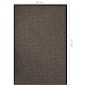 vidaXL Felpudo beige 80x120 cm vidaXL Felpudo beige 80x120 cm