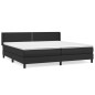 vidaXL Cama box spring con colchón cuero sintético negro 200x200 cm vidaXL Cama box spring con colchón cuero sintético negro 200x200 cm