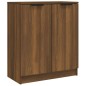 vidaXL Aparador de 3 piezas madera contrachapada marrón roble vidaXL Aparador de 3 piezas madera contrachapada marrón roble