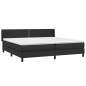 vidaXL Cama box spring con colchón cuero sintético negro 200x200 cm vidaXL Cama box spring con colchón cuero sintético negro 200x200 cm