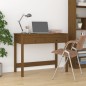 vidaXL Escritorio con cajones madera de pino marrón miel 100x50x78 cm vidaXL Escritorio con cajones madera de pino marrón miel 100x50x78 cm