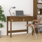 vidaXL Escritorio con cajones madera de pino marrón miel 100x50x78 cm vidaXL Escritorio con cajones madera de pino marrón miel 100x50x78 cm