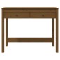vidaXL Escritorio con cajones madera de pino marrón miel 100x50x78 cm vidaXL Escritorio con cajones madera de pino marrón miel 100x50x78 cm
