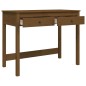 vidaXL Escritorio con cajones madera de pino marrón miel 100x50x78 cm vidaXL Escritorio con cajones madera de pino marrón miel 100x50x78 cm