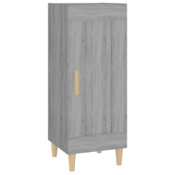 vidaXL Aparador madera de ingeniería gris Sonoma 34,5x34x90 cm