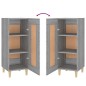 vidaXL Aparador madera de ingeniería gris Sonoma 34,5x34x90 cm vidaXL Aparador madera de ingeniería gris Sonoma 34,5x34x90 cm