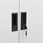 vidaXL Armario de oficina de acero gris claro 90x40x180 cm