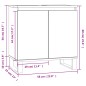 vidaXL Armario de baño madera de ingeniería blanco 58x33x60 cm vidaXL Armario de baño madera de ingeniería blanco 58x33x60 cm