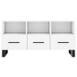 vidaXL Mueble de TV madera de ingeniería blanco 102x36x50 cm
