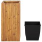 vidaXL Arriate de madera maciza de acacia 43,5x43,5x90 cm vidaXL Arriate de madera maciza de acacia 43,5x43,5x90 cm