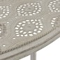 vidaXL Mesa y sillas bistró de jardín 3 piezas acero gris vidaXL Mesa y sillas bistró de jardín 3 piezas acero gris
