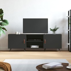 vidaXL Mueble para TV madera de ingeniería negro 150x30x50 cm