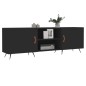 vidaXL Mueble para TV madera de ingeniería negro 150x30x50 cm vidaXL Mueble para TV madera de ingeniería negro 150x30x50 cm