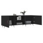 vidaXL Mueble para TV madera de ingeniería negro 150x30x50 cm vidaXL Mueble para TV madera de ingeniería negro 150x30x50 cm