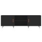 vidaXL Mueble para TV madera de ingeniería negro 150x30x50 cm vidaXL Mueble para TV madera de ingeniería negro 150x30x50 cm