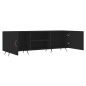 vidaXL Mueble para TV madera de ingeniería negro 150x30x50 cm vidaXL Mueble para TV madera de ingeniería negro 150x30x50 cm