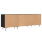 vidaXL Mueble para TV madera de ingeniería negro 150x30x50 cm vidaXL Mueble para TV madera de ingeniería negro 150x30x50 cm