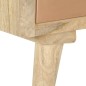 vidaXL Mueble para la TV madera maciza de mango 110x30x45 cm vidaXL Mueble para la TV madera maciza de mango 110x30x45 cm