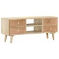vidaXL Mueble para la TV madera maciza de mango 110x30x45 cm vidaXL Mueble para la TV madera maciza de mango 110x30x45 cm