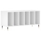 vidaXL Mueble para discos madera contrachapada blanco 100x38x48 cm vidaXL Mueble para discos madera contrachapada blanco 100x38x48 cm