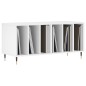 vidaXL Mueble para discos madera contrachapada blanco 100x38x48 cm vidaXL Mueble para discos madera contrachapada blanco 100x38x48 cm